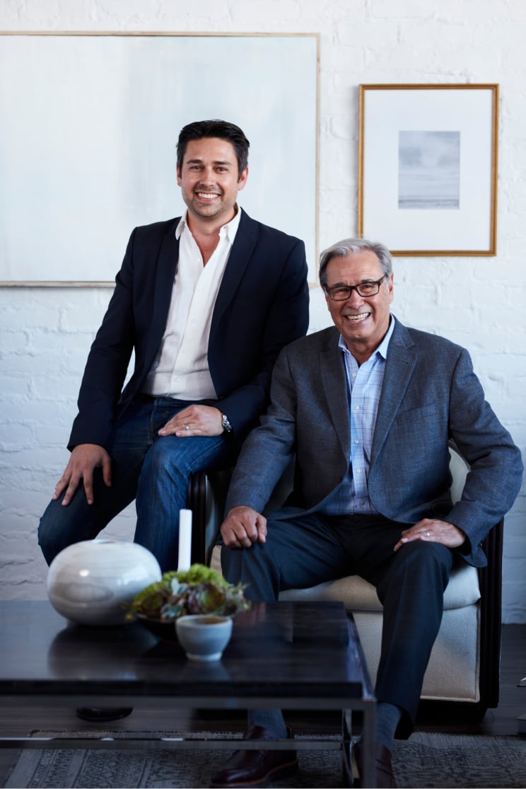  Andrew T Palecek and Allan H Palecek together in an office setting